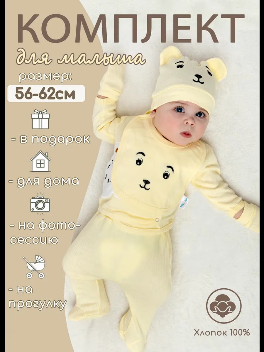 Одежда для новорожденного костюм от 0 до 6 месяцев