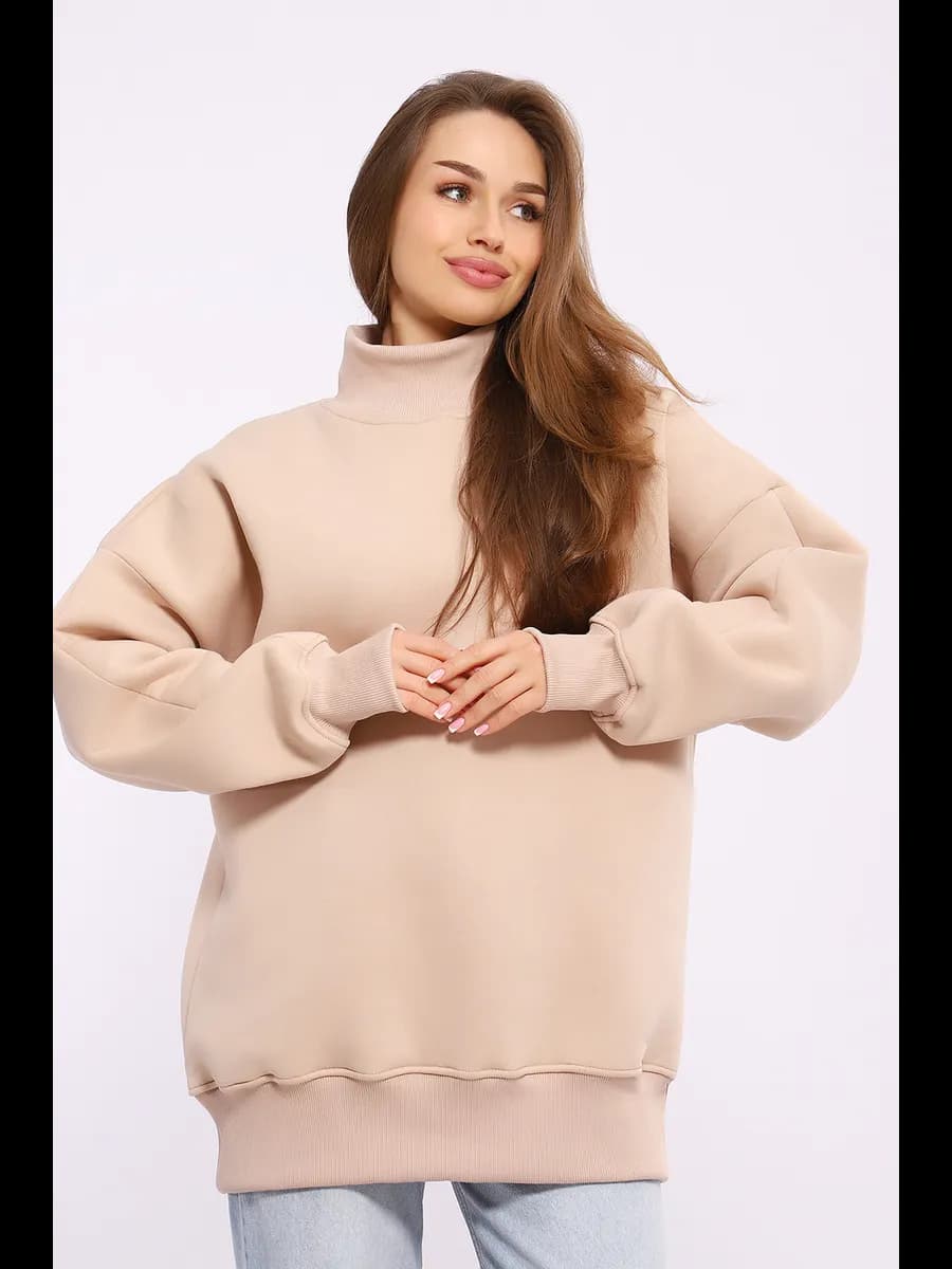 Свитшот толстовка оверсайз с начесом