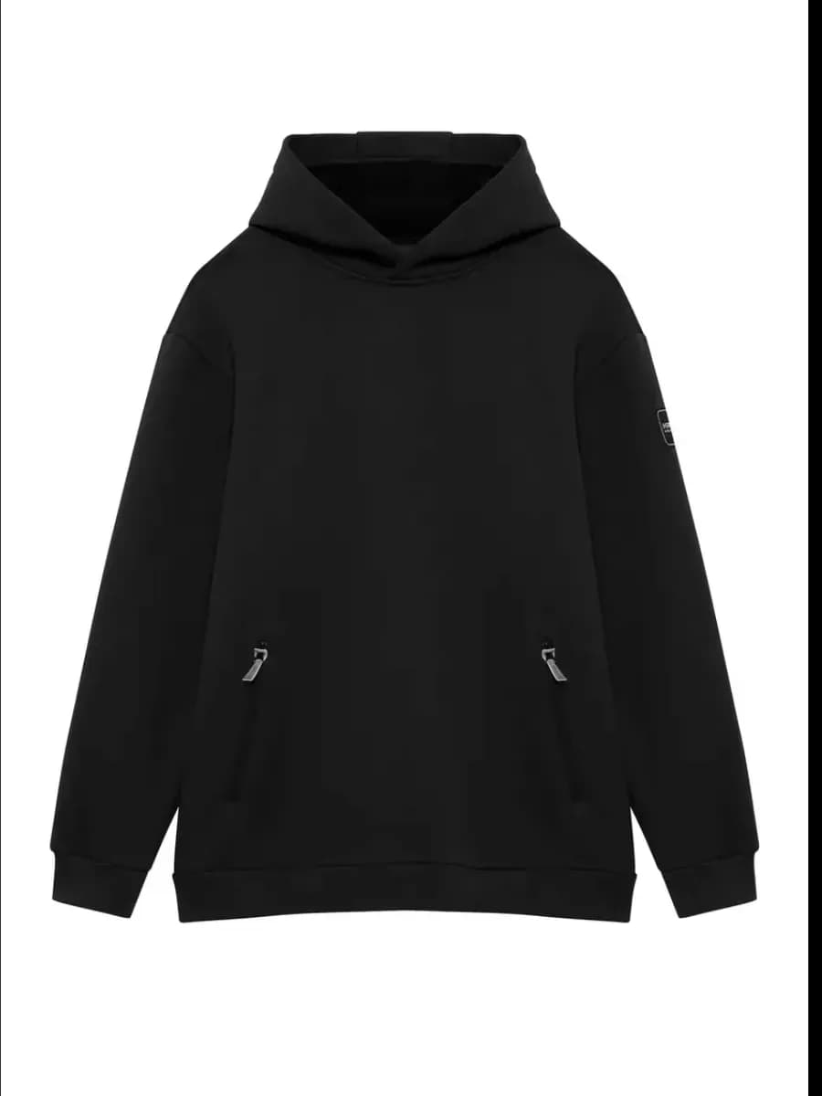 Толстовка худи с капюшоном без начеса