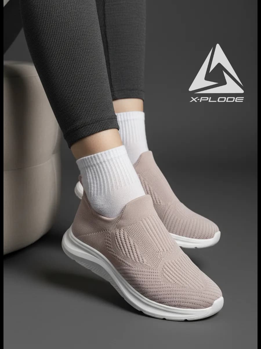 Слипоны текстильные легкие кроссовки