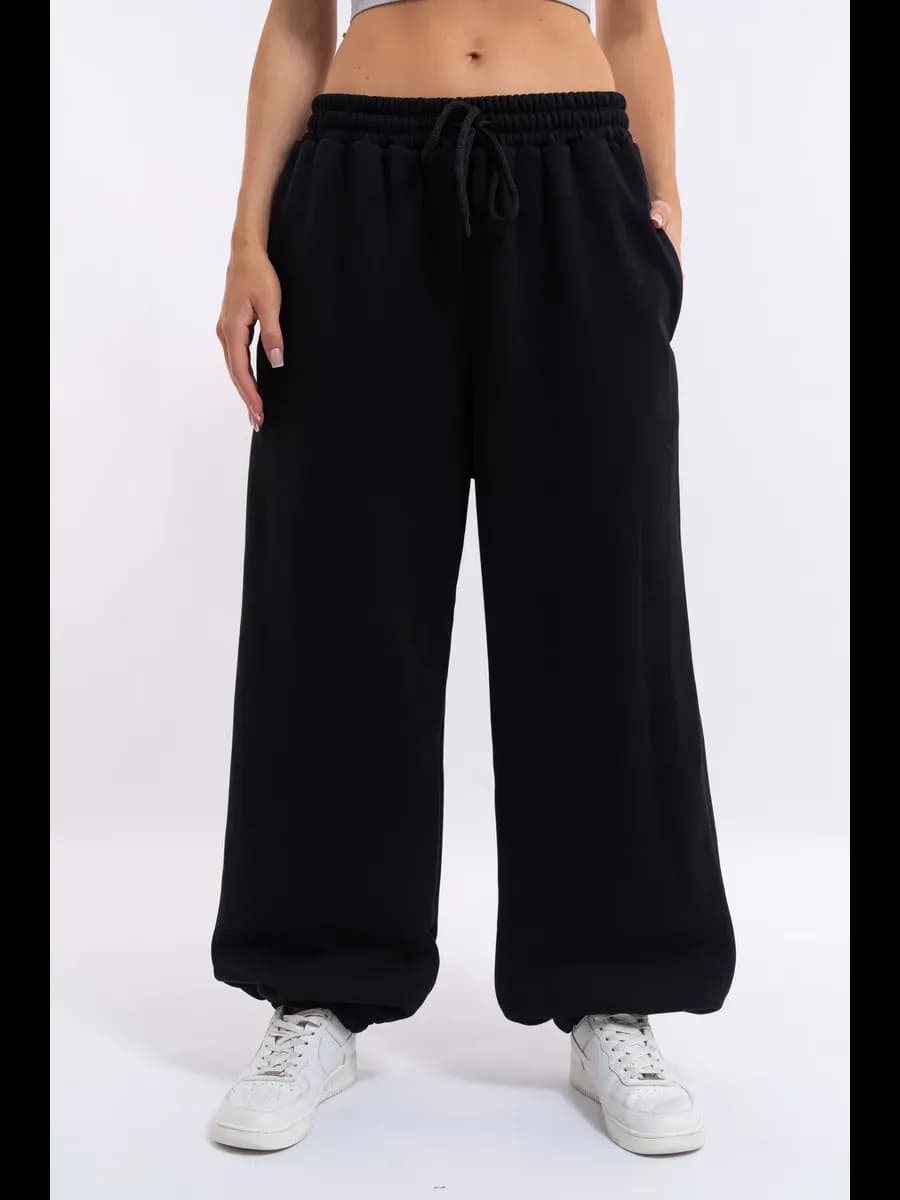 Штаны спортивные теплые джоггеры широкие