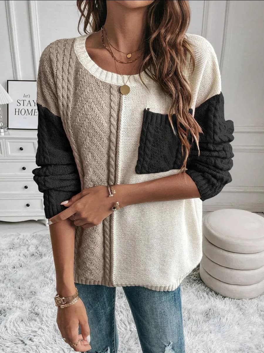 Джемпер вязаный оверсайз тонкий