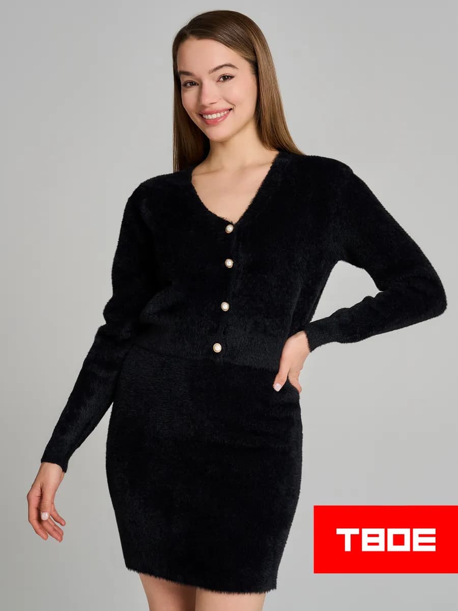 Костюм теплый с юбкой old money