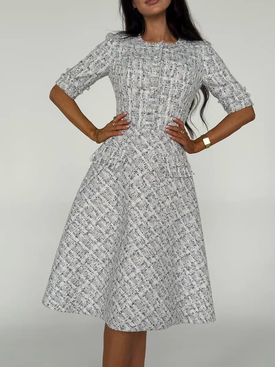 Платье твидовое Шанель