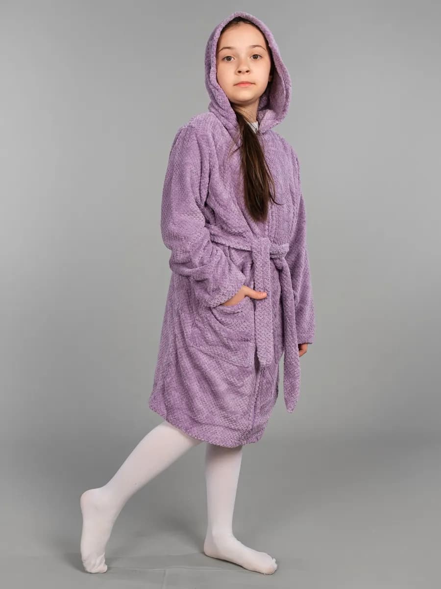 Халат детский на замке махровый