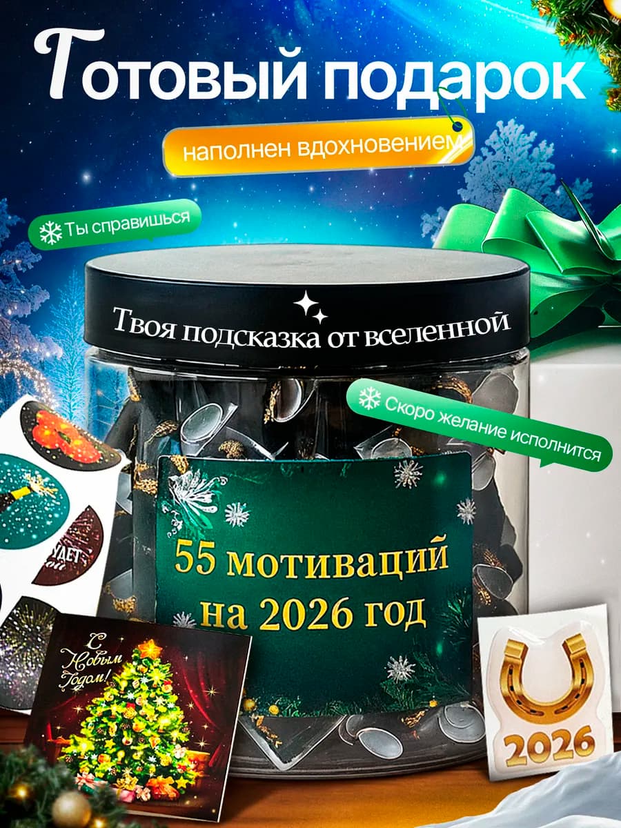 Баночка с пожеланиями мотивационная подарок