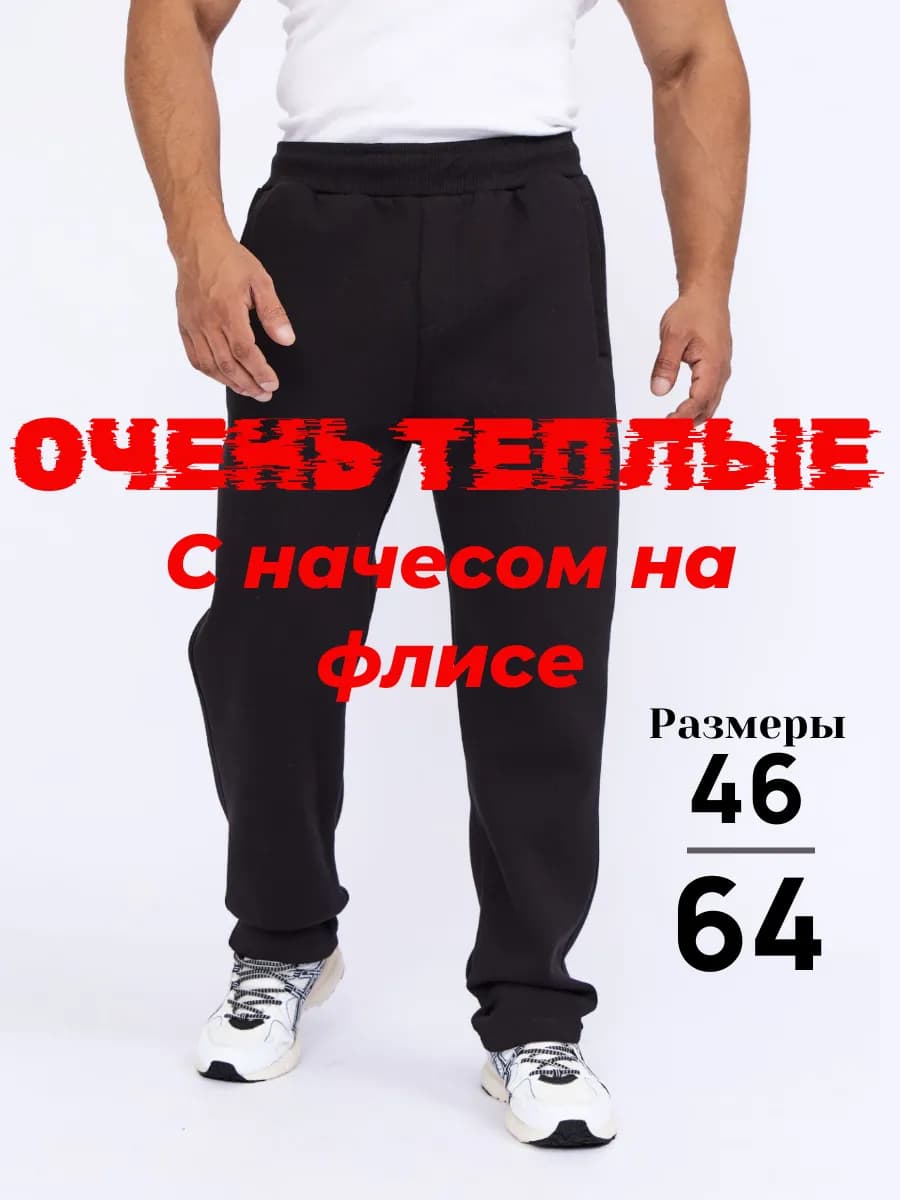 Теплые спортивные штаны мужские