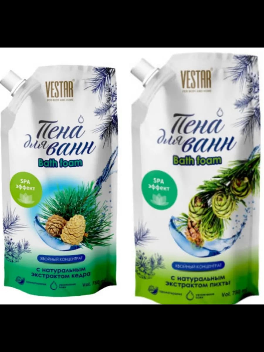 Пена для ванны концентрат пихты и кедра, 2 шт× 1000 м