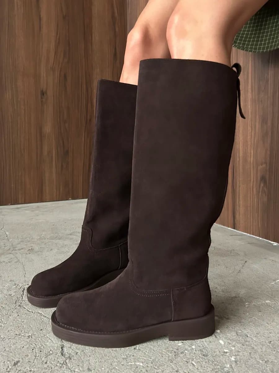 Зимние сапоги трубы жокейские натуральные