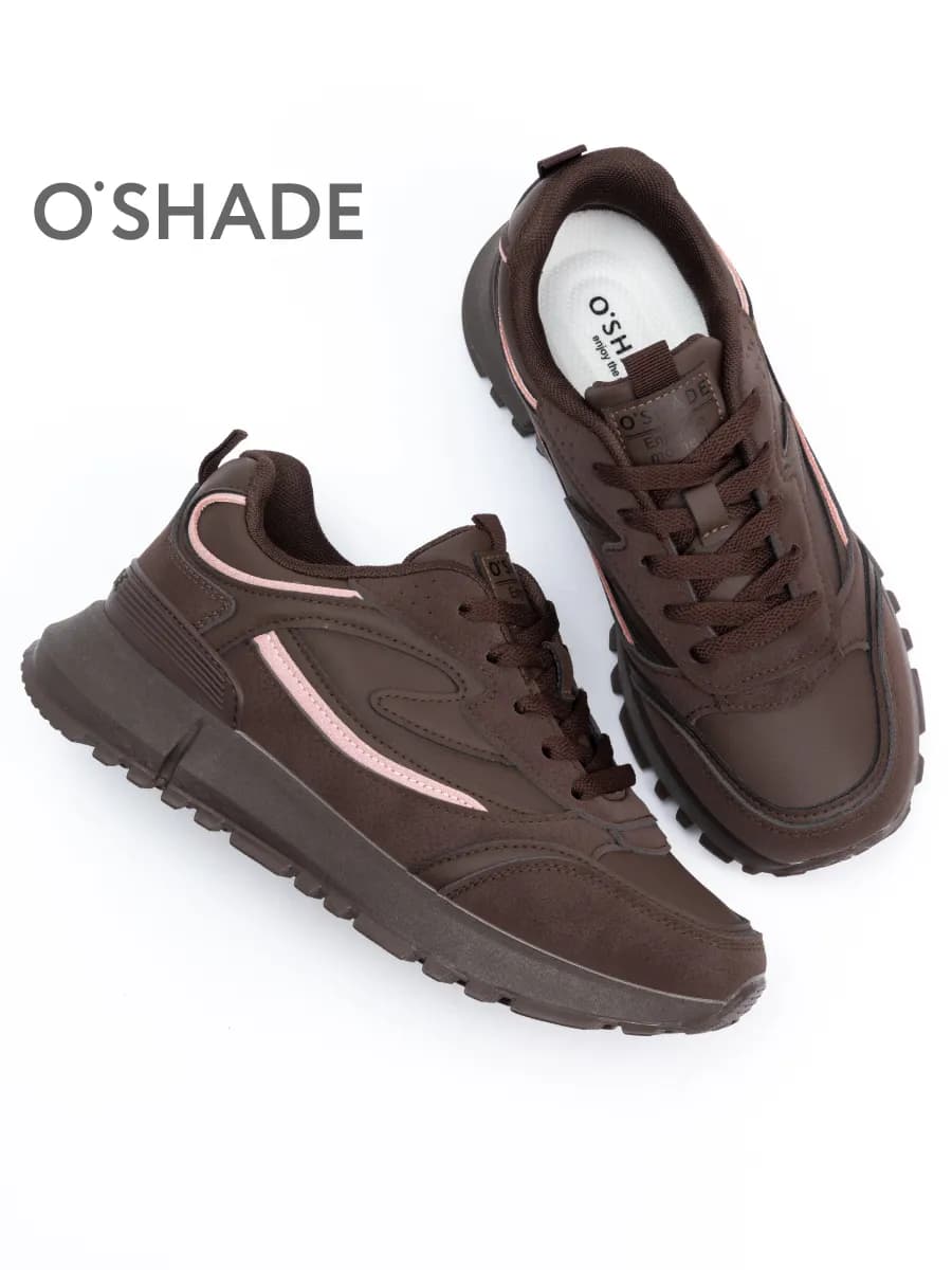 Кроссовки женские коричневые