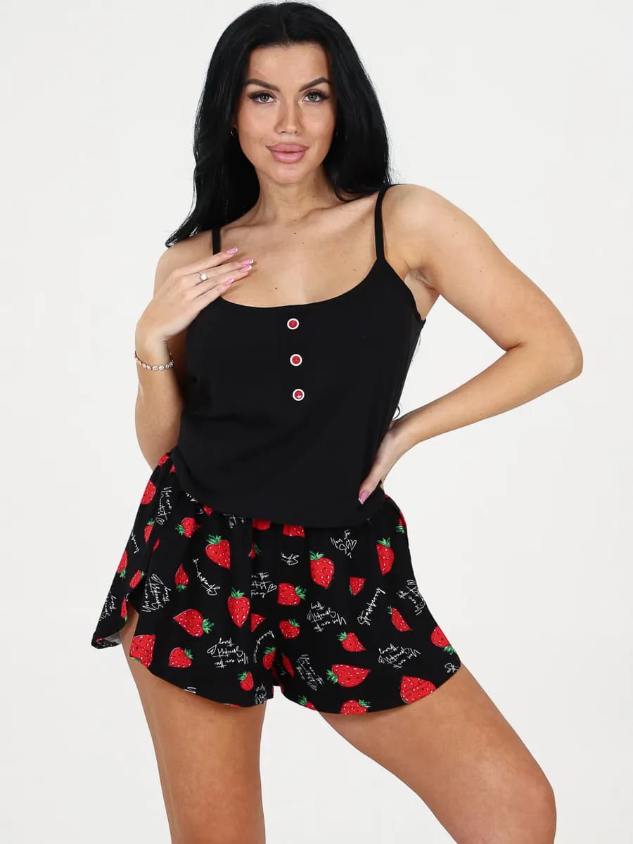 Пижама с шортами хлопок