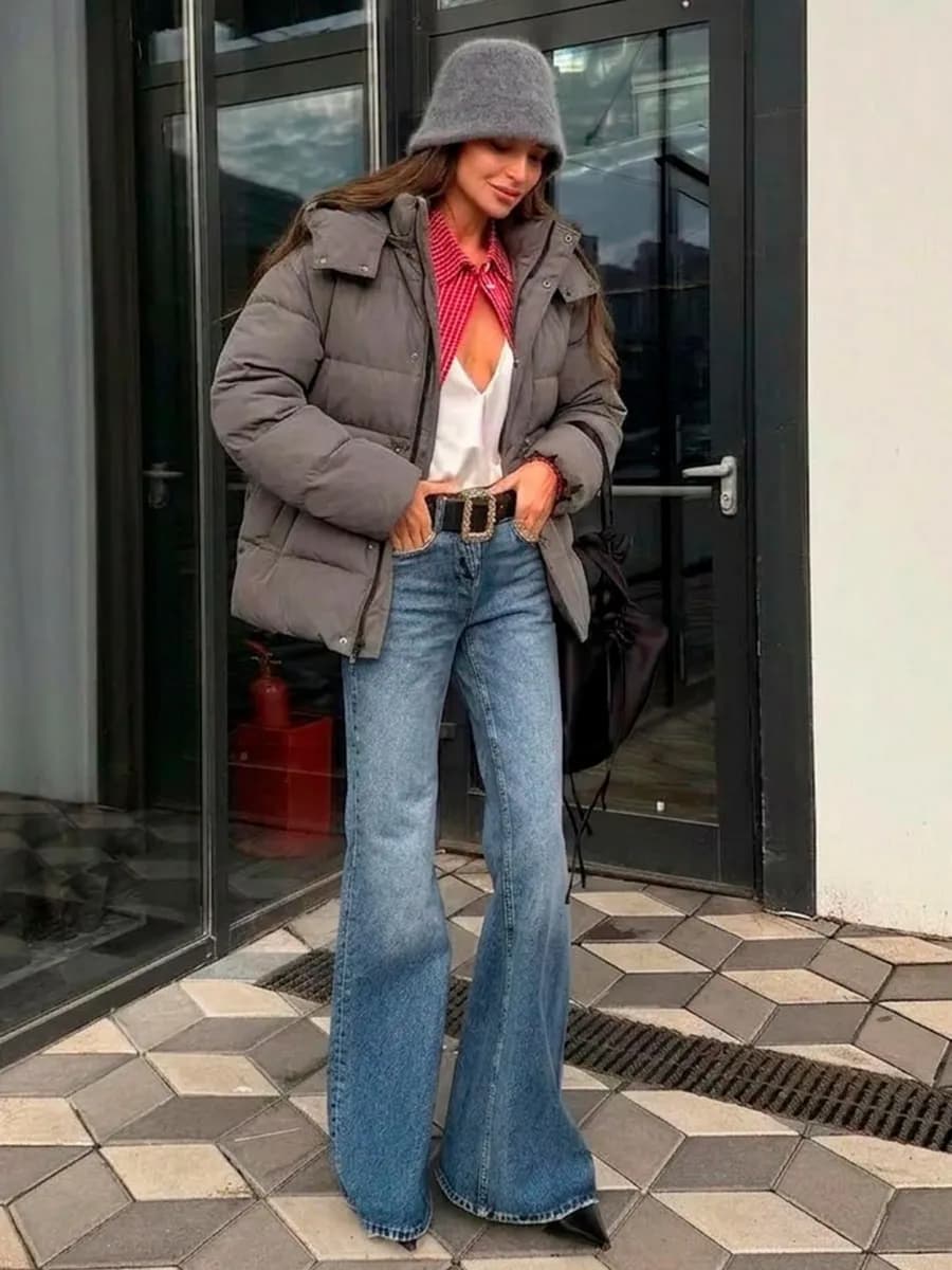 Куртка демисезонная с капюшоном оверсайз