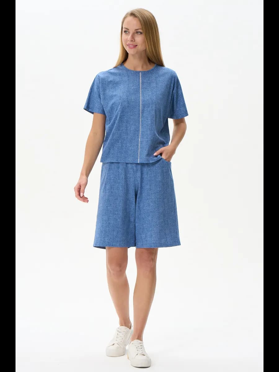 Шорты домашние удлиненные на резинке