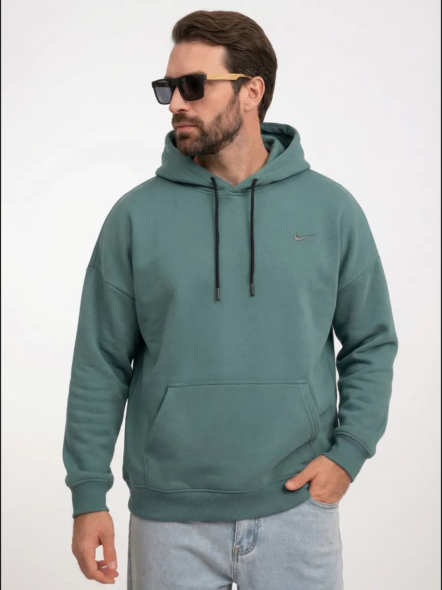 Худи оверсайз с капюшоном тёплое с начёсом