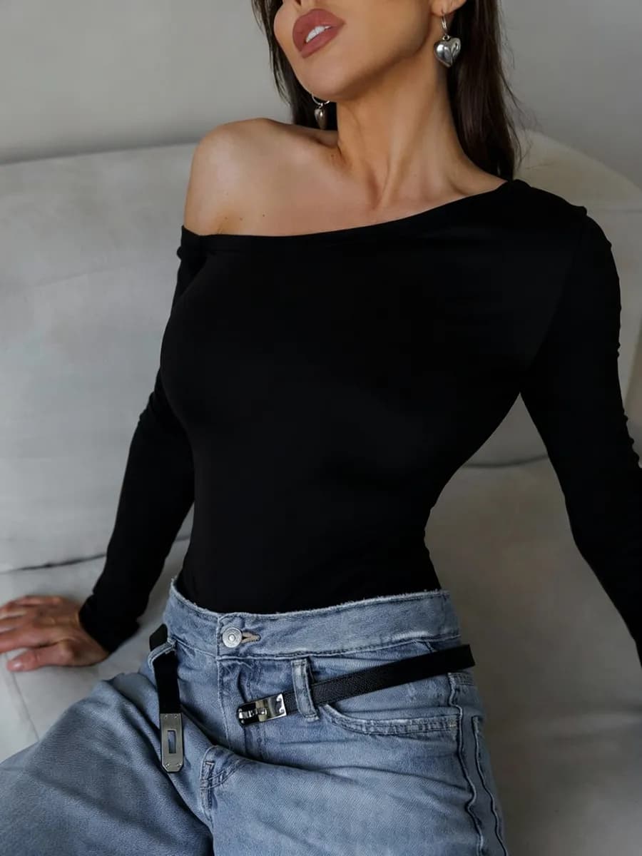 Боди с длинным рукавом