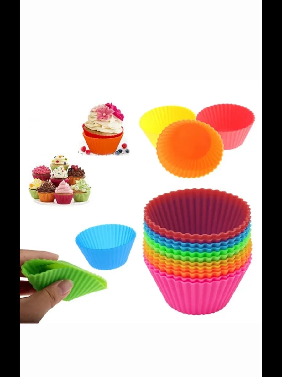 Набор силиконовые формы для выпечки кексов24шт