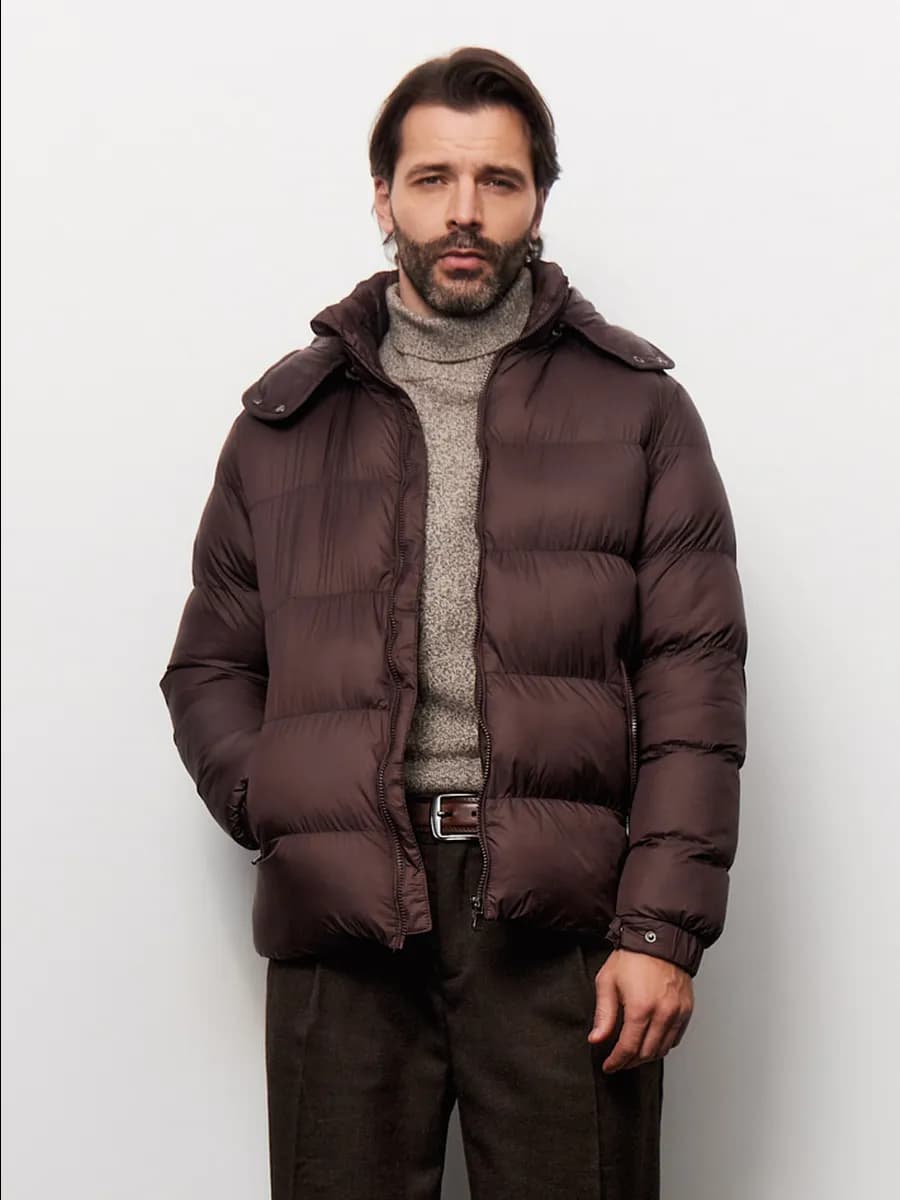 Куртка пуховик зимняя короткая дутая, с капюшоном, pinterest