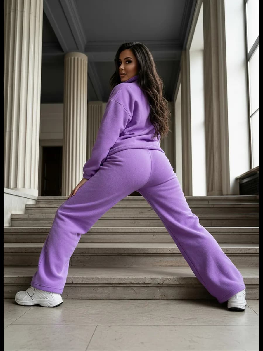 Костюм теплый флисовый домашний спортивный