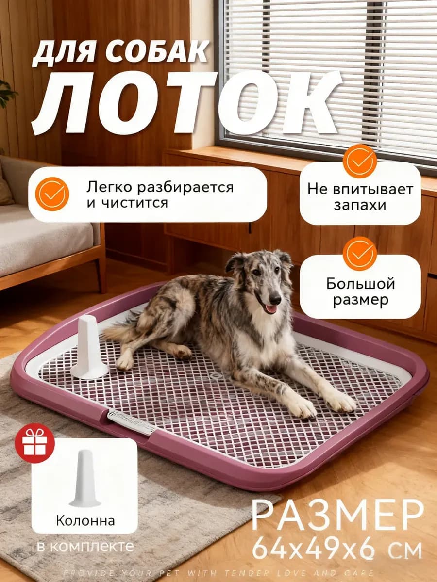 Лоток для собак под пеленку большой