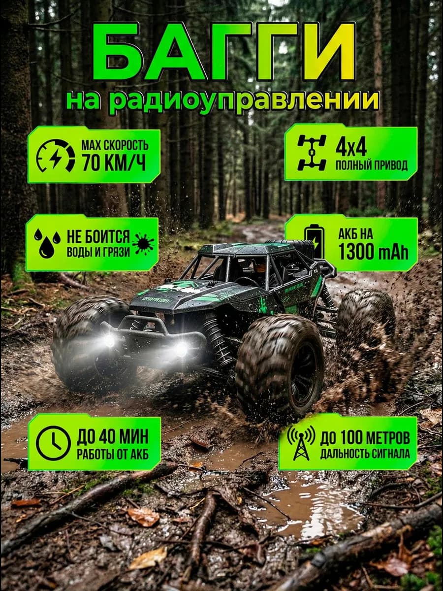 Машинка на радиоуправлении багги игрушка для мальчика
