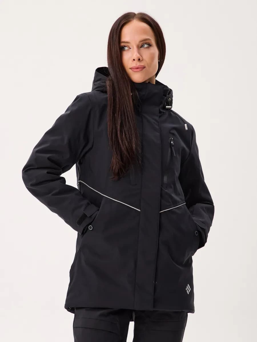 Куртка мембранная горнолыжная с капюшоном