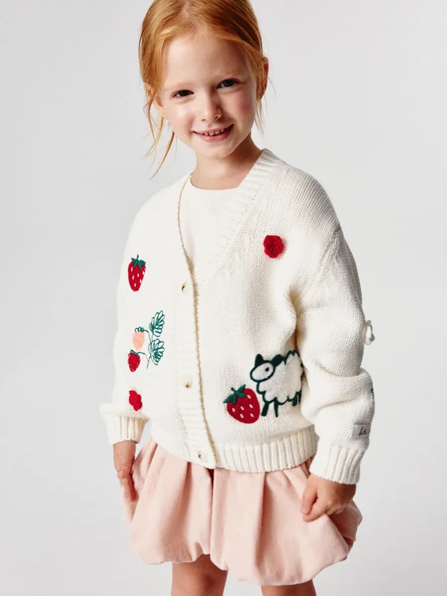 Кардиган оверсайз с принтом