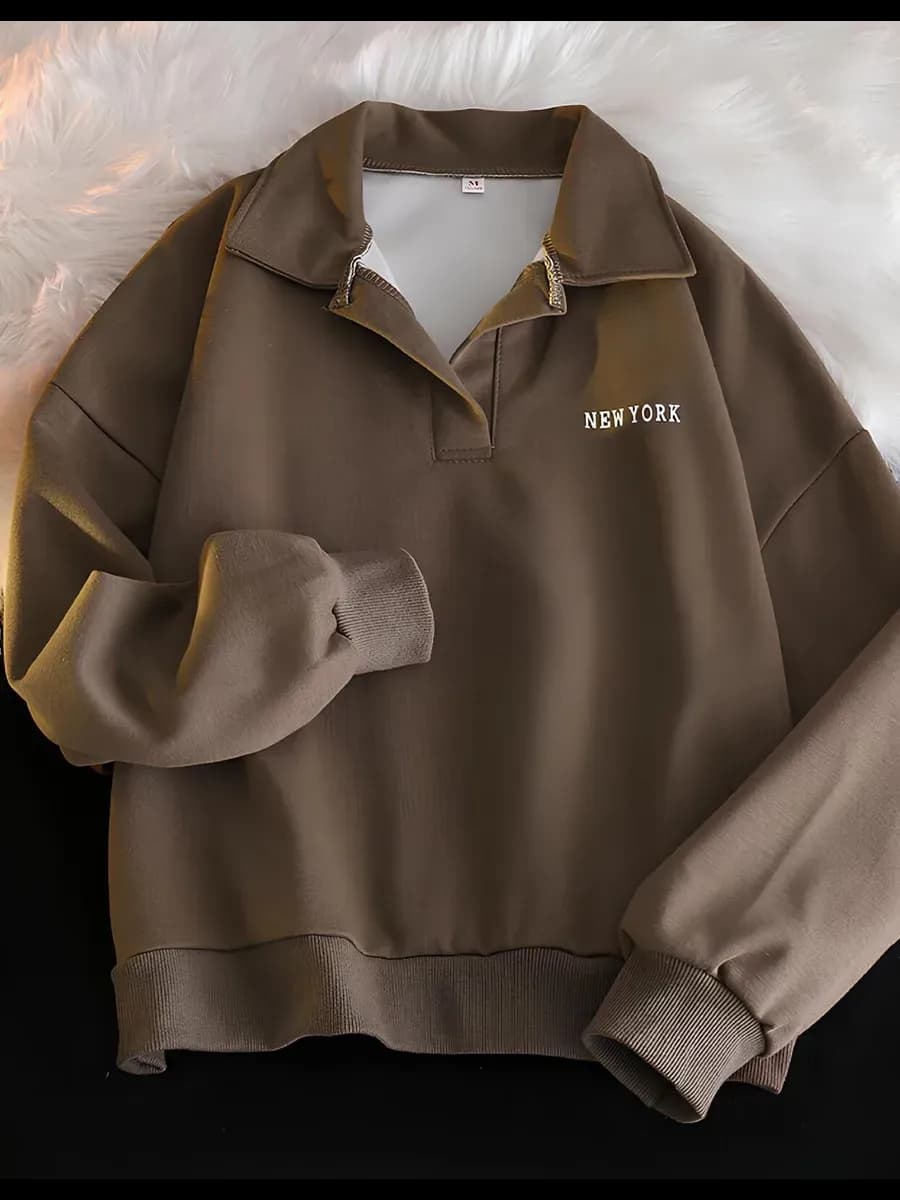 Поло свитшот оверсайз