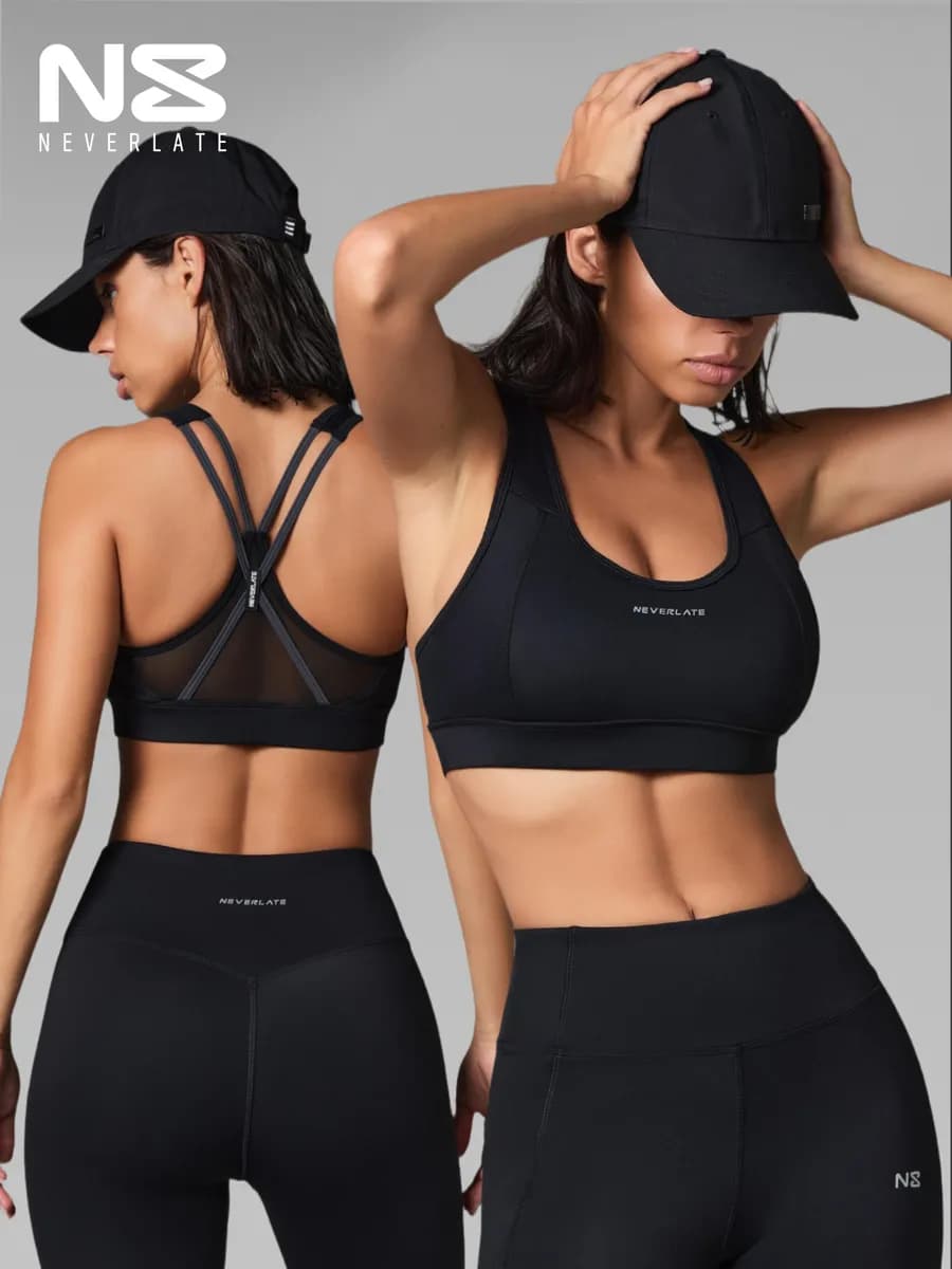 Топ бра спортивный со съемными чашками для фитнеса