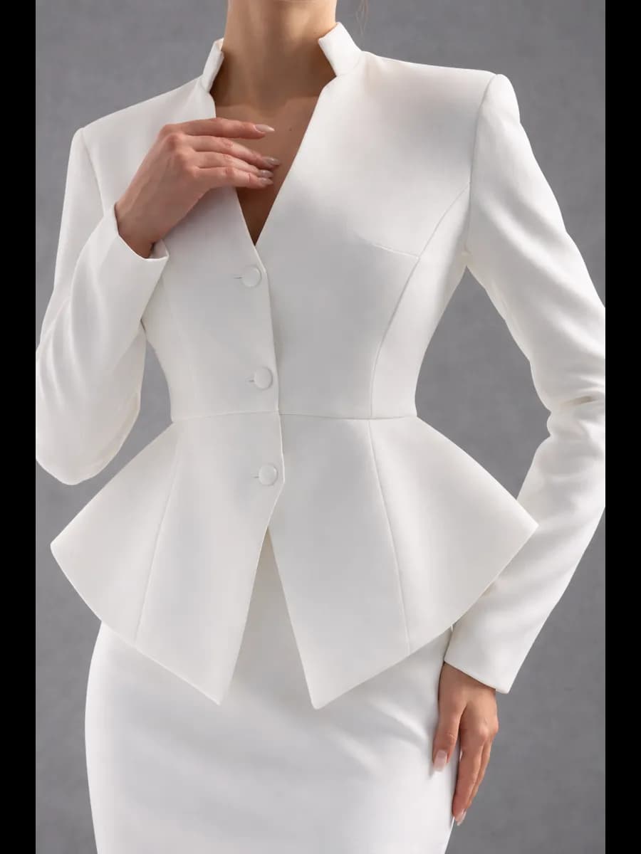 Пиджак приталенный вечерний с баской