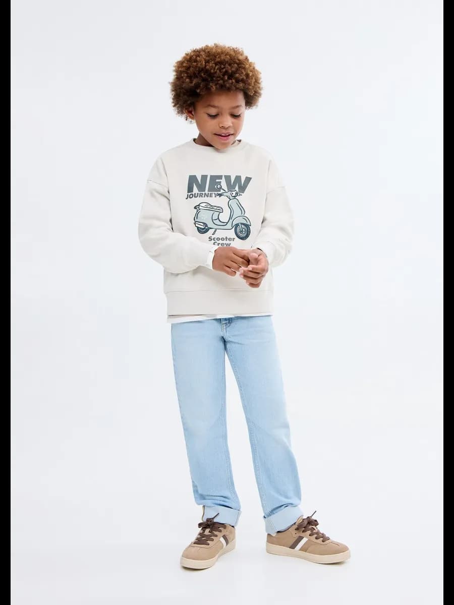 Принтованный свитшот из хлопка