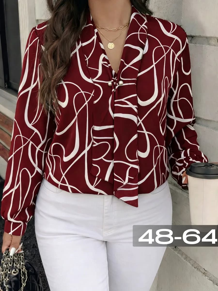 Блузка нарядная офисная больших размеров