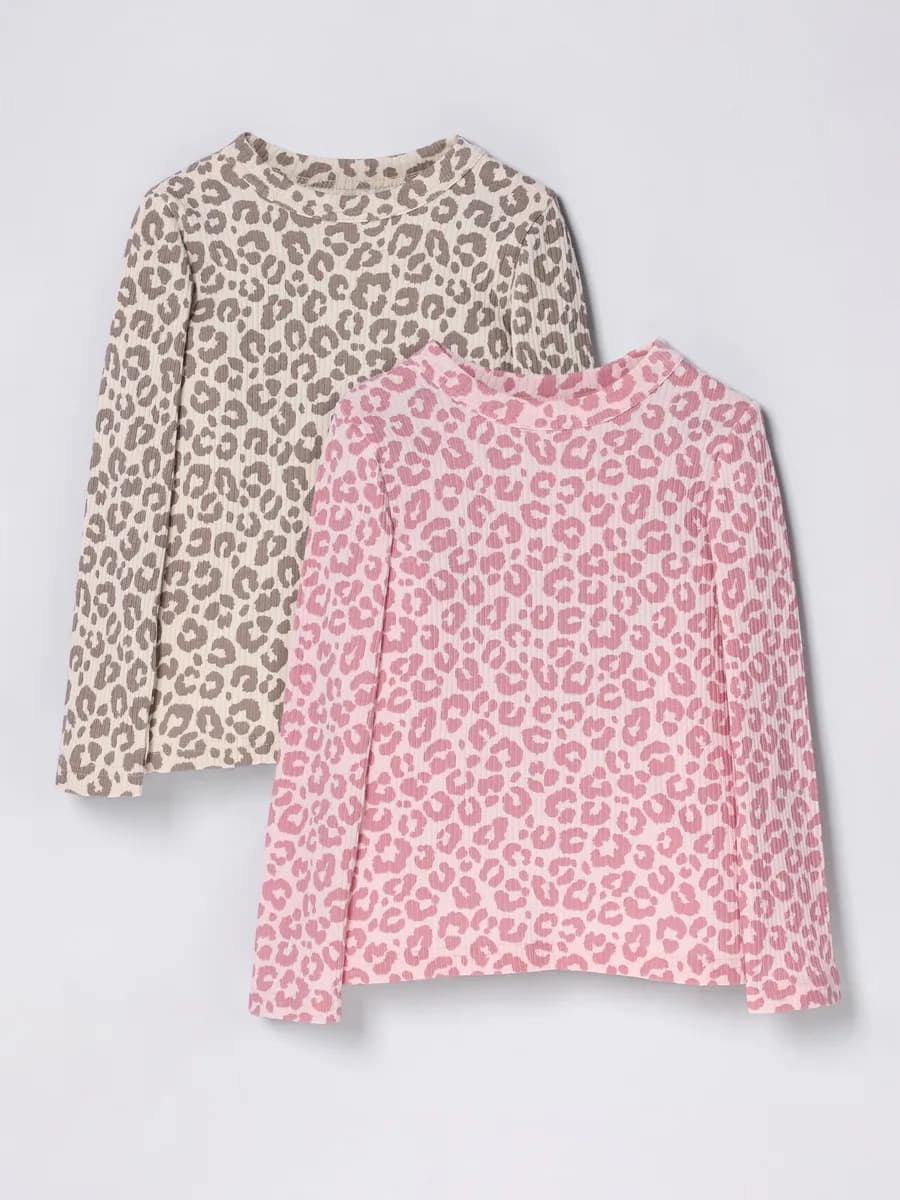 Лонгслив в рубчик в садик набор 2 шт