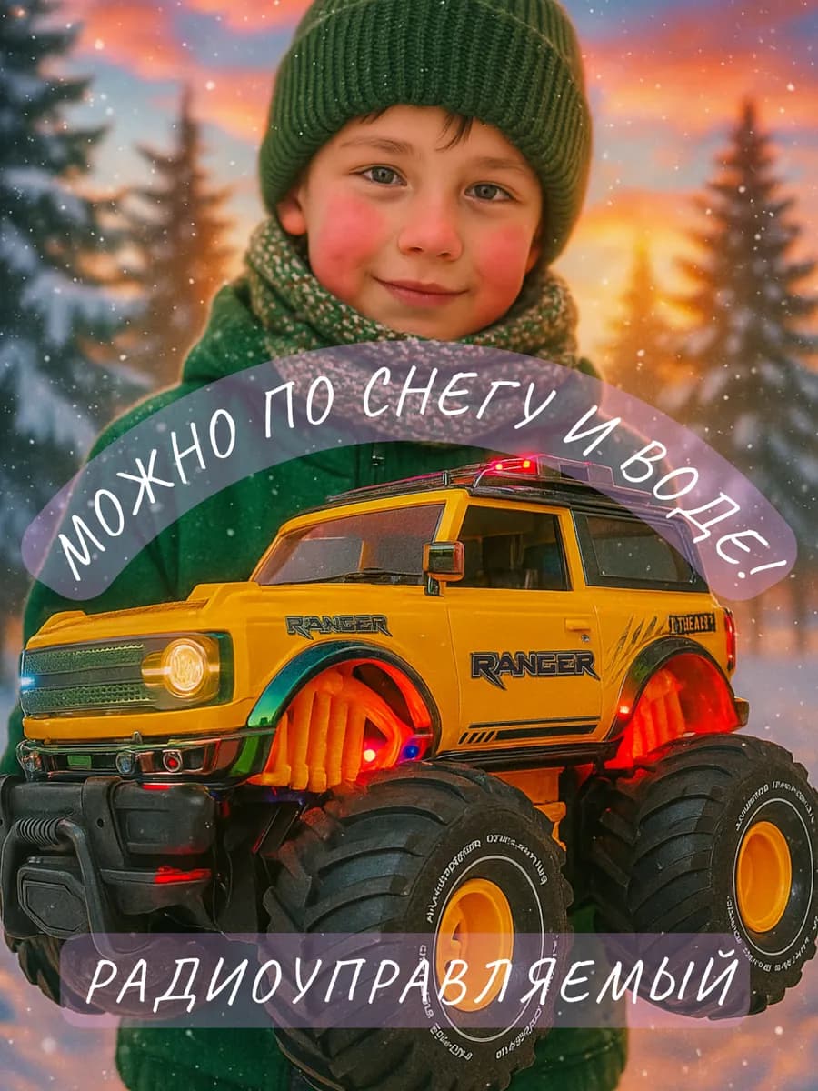 Внедорожник амфибия на радиоуправления