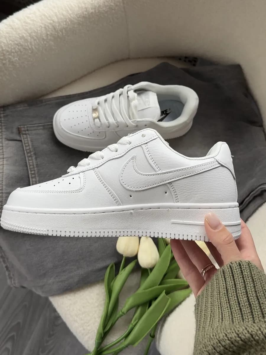 Кроссовки Air Force 1 форсы белые кеды