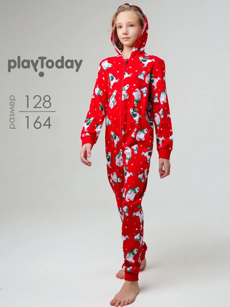 Пижама-комбинезон новогодняя