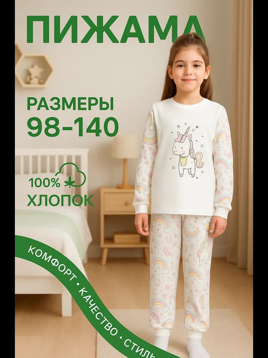 Пижама детская домашняя одежда