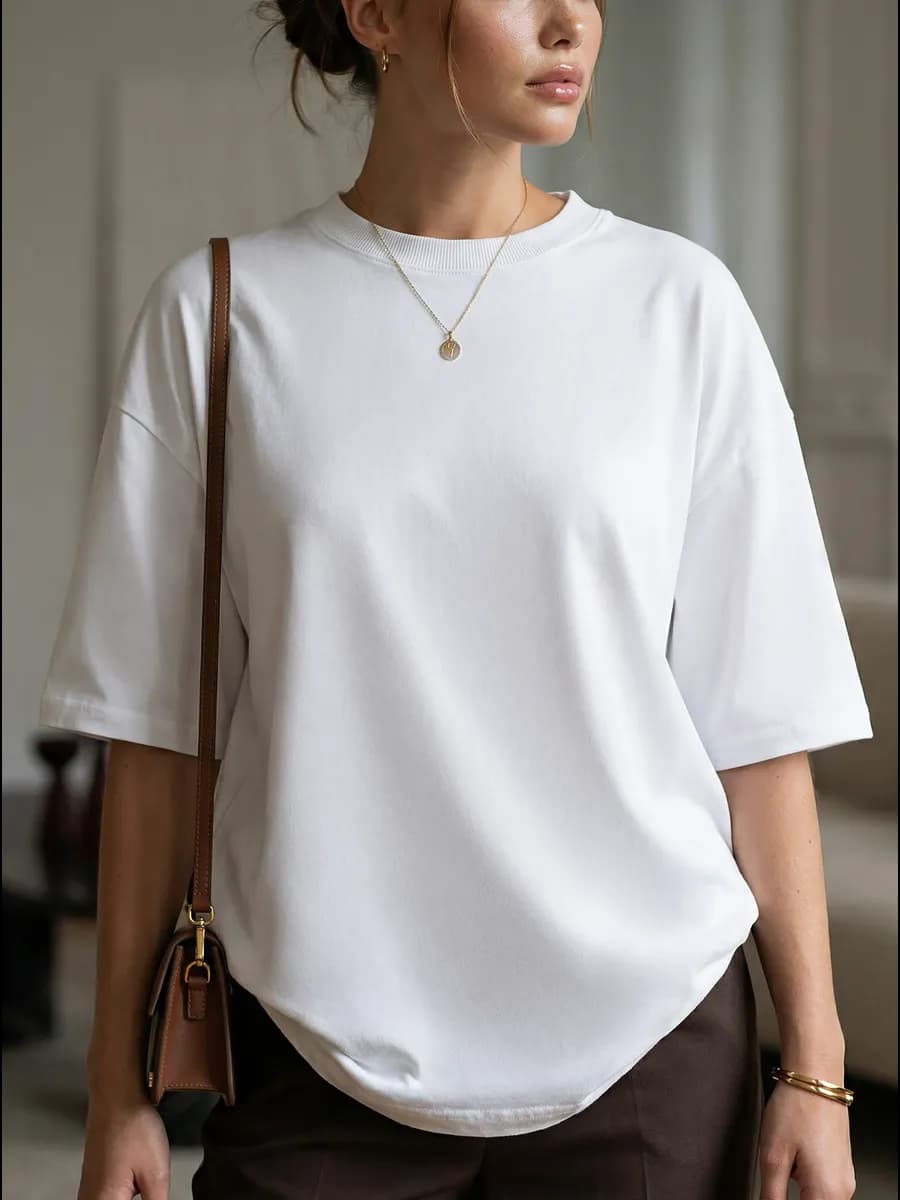 Футболка оверсайз базовая