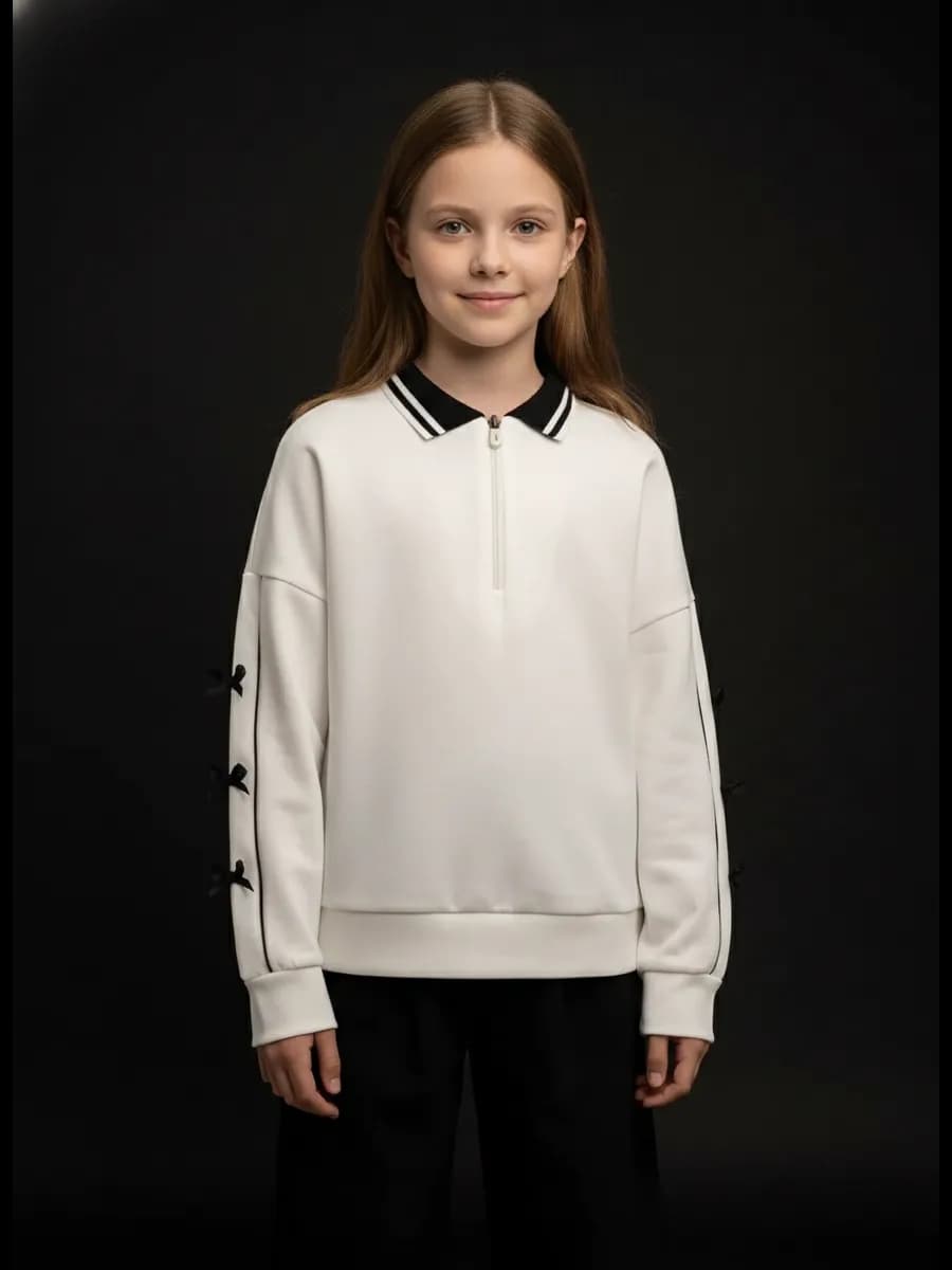 Блузка белая нарядная в школу