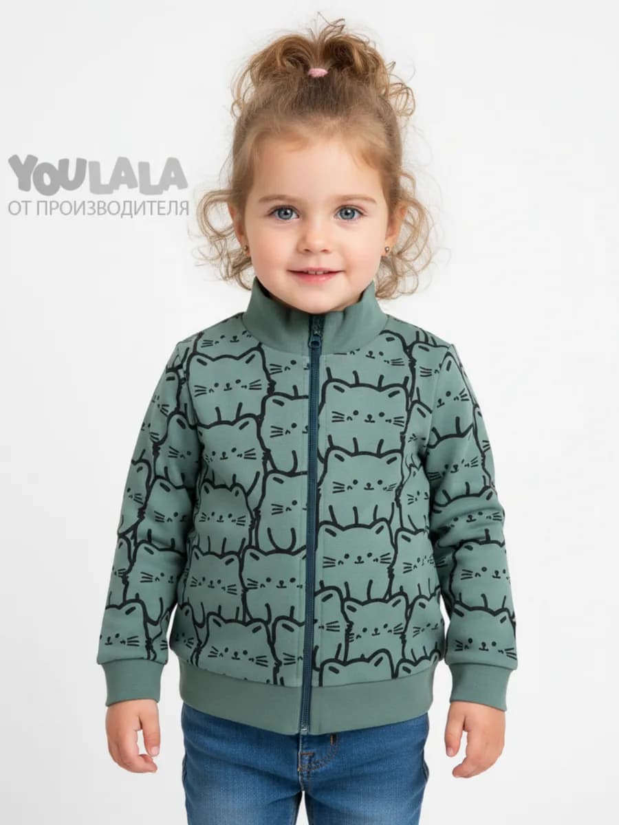 Толстовка джемпер детский на молнии