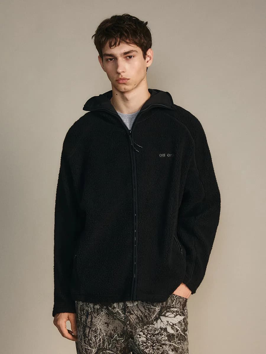 Худи флисовая с капюшоном-балаклавой