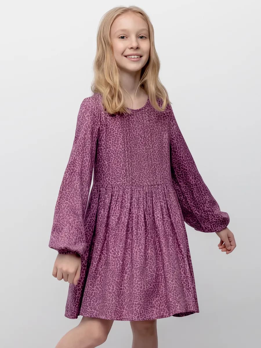 Платье трикотажное с цветочным принтом