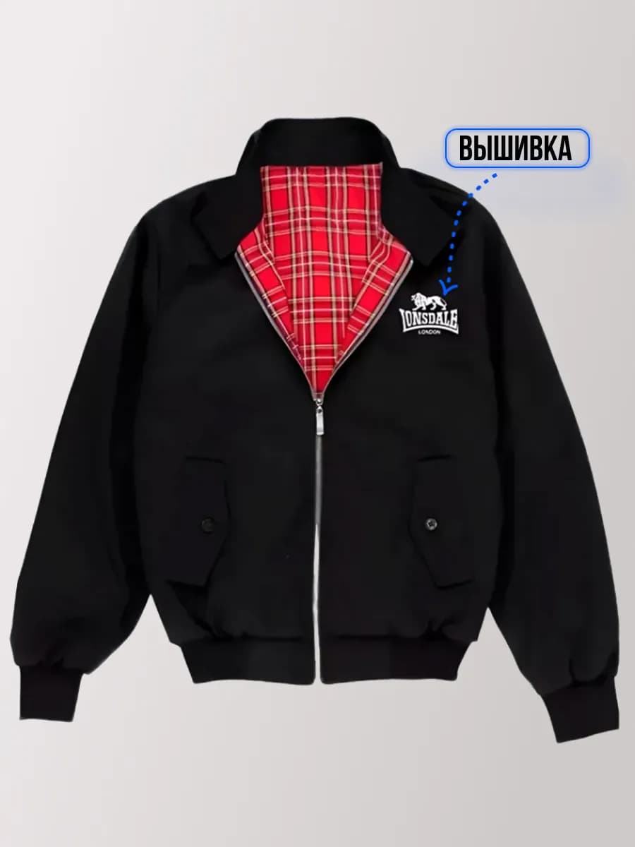 Бомбер Лонсдэйл харик с вышивкой