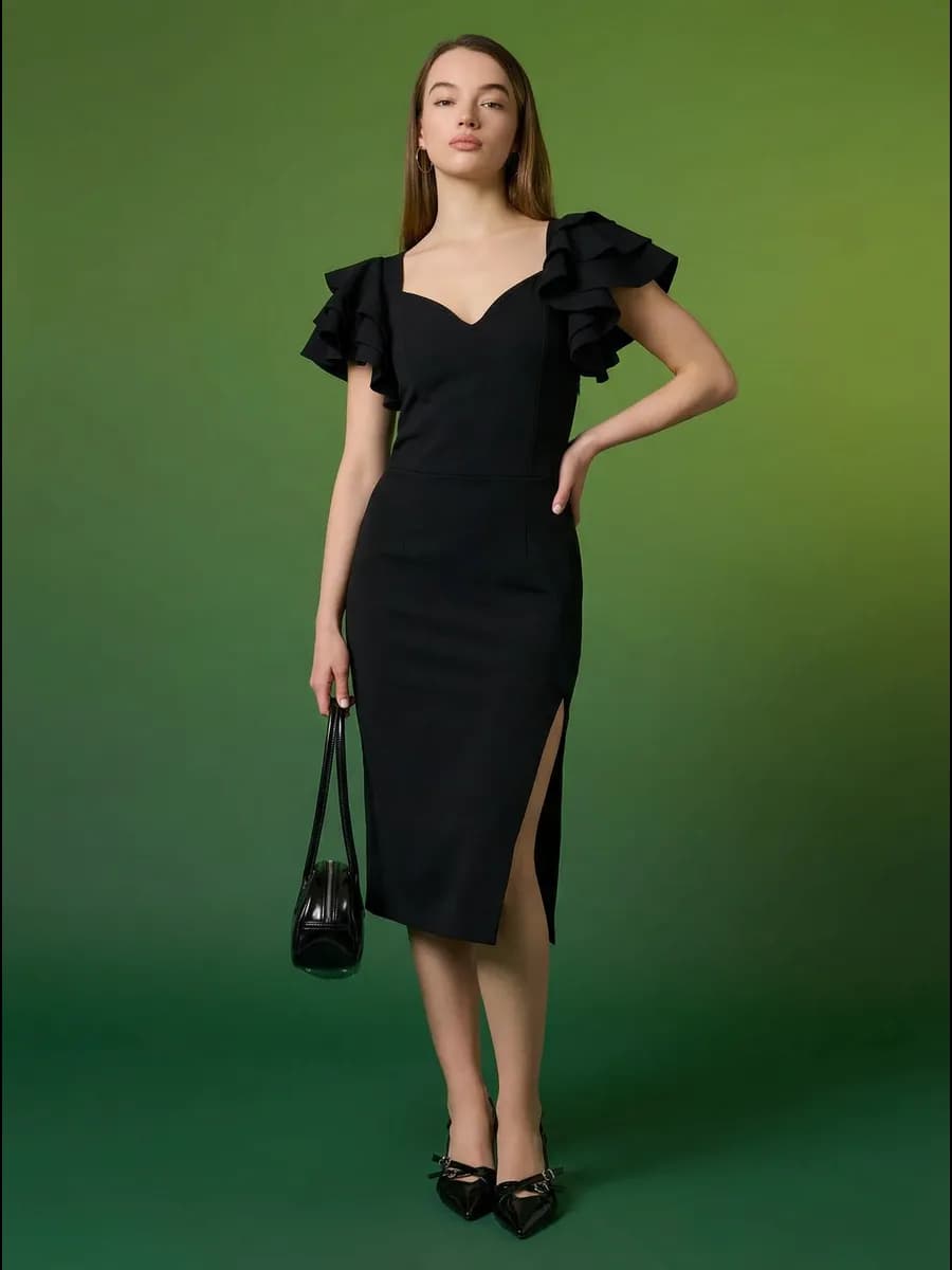 Платье вечернее с разрезом