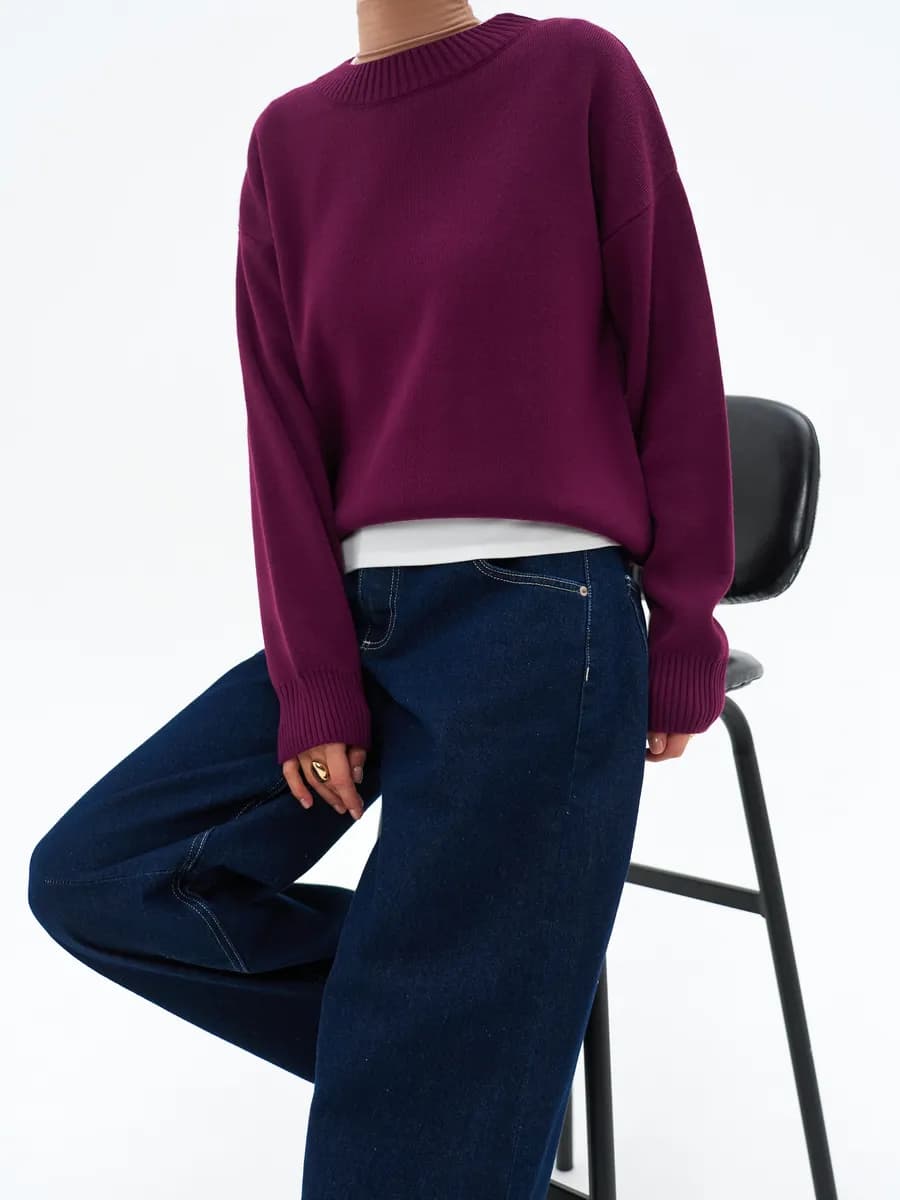 Свитер вязаный джемпер