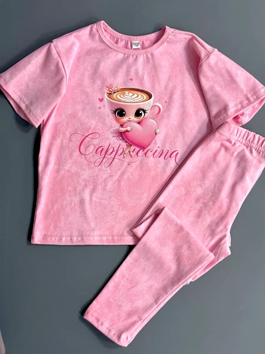 Костюм футболка c лосинами Капучинна Балерина