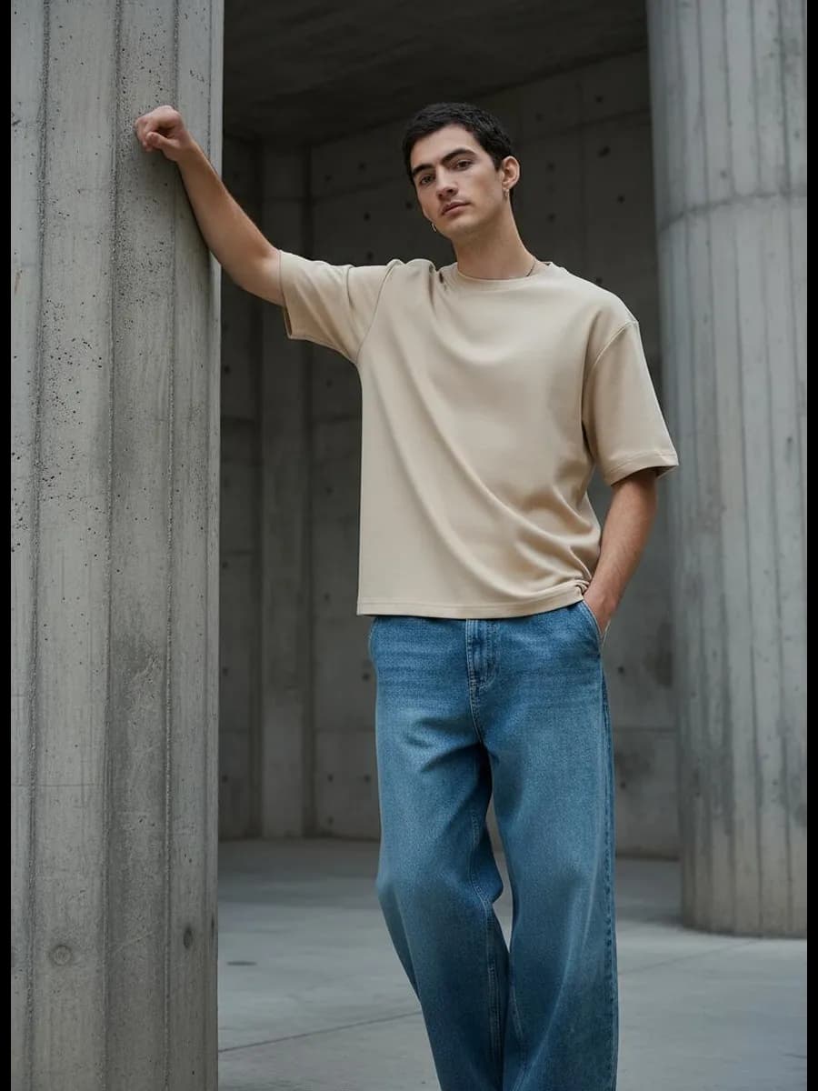 Футболка плотная однотонная