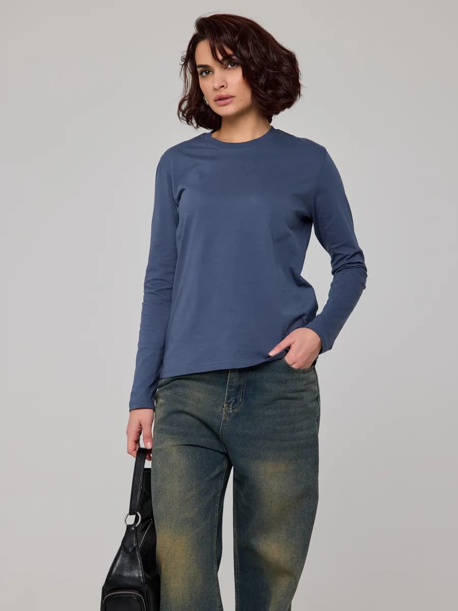 Лонгслив облегающий