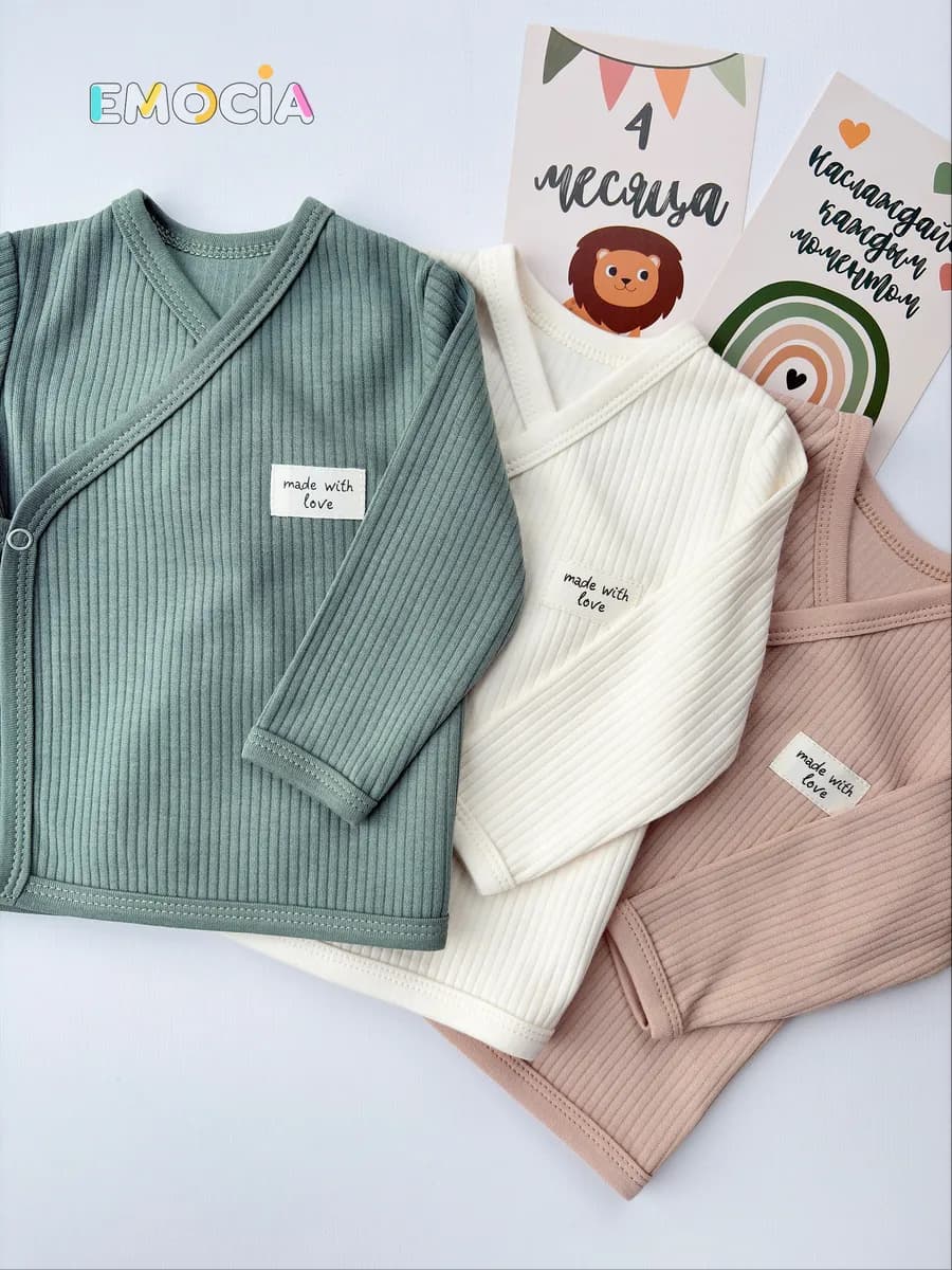 Распашонки для новорожденных с длинным рукавом