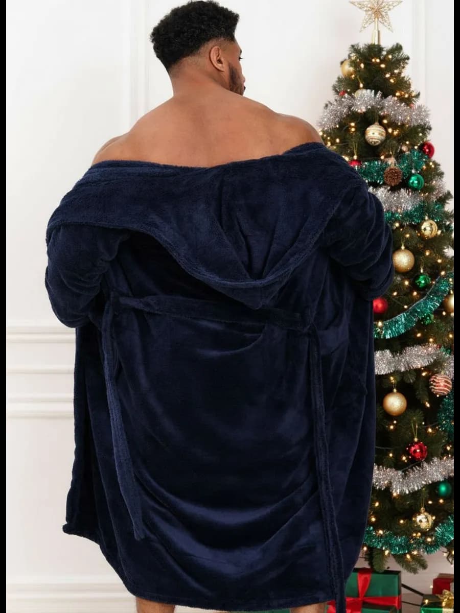 Банный домашний халат с капюшоном