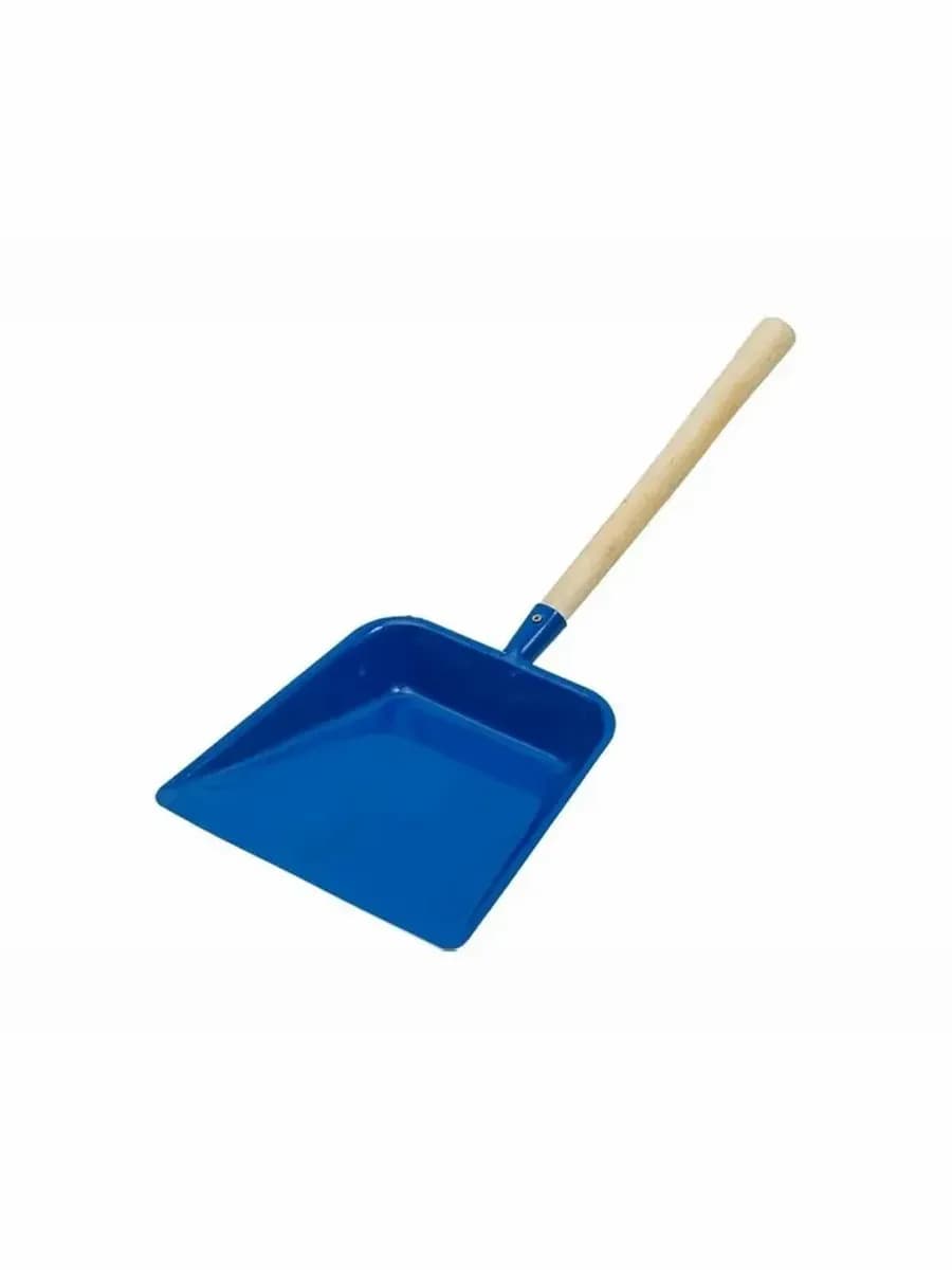 Совок для мусора металл большой с дер ручкой 30см 200х180